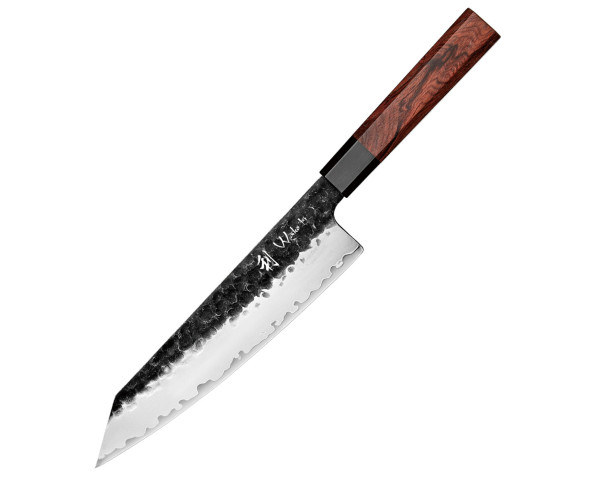 Kensei series I Chef's knife I 21.5 cm blade made of 3-layer composite steel I Handle made of redwood and buffalo horn